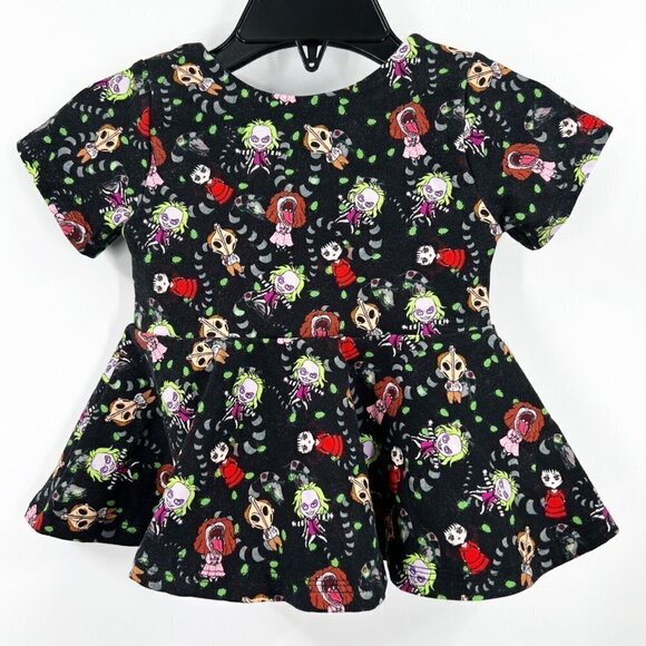Small Shop Beetlejuice Dress Twirl Tunic Halloween - Picture 1 of 7